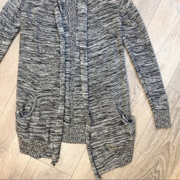 Wilfred Aritzia Flaubert Cardigan Sweater Duster Heathered Gray Draped Size XS - Picture 7 of 15